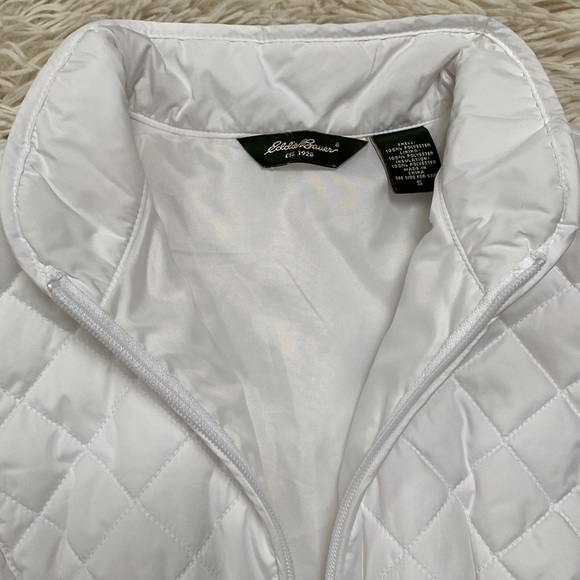 🎉3XHP🎉 Eddie Bauer Quilted Vest 💗 White - Picture 8 of 15